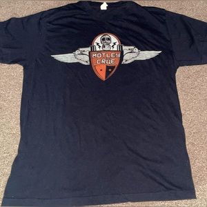 Motley Crue black short sleeve shirt 2010 tour size medium